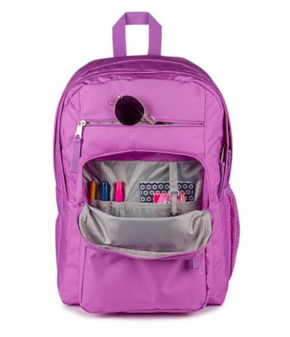 JanSport Laptop Backpack - Computer Bag with 2 Compartments, Ergonomic Shoulder Straps, 15” Laptop Sleeve, Haul Handle - Digital Fuchsia - color: Digital Fuchsia