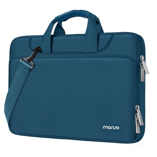 MOSISO 360 Protective Laptop Bag 14 inch, 14 inch Computer Bag | Compatible with HP Lenovo Dell ASUS Acer, HP Stream,Dell Latitude,IdeaPad, Laptop Carrying Case with Strap&Handle, Teal Green - color: Teal Green, size: 14 inch