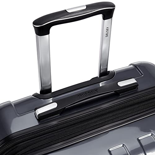 DELSEY PARIS Helium Aero Hardside Expandable Luggage with Spinner Wheels, Titanium, Carry-On Plus 21 Inch - color: Titanium, size: Carry-On Plus 21 Inch