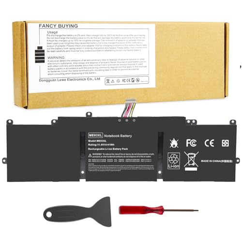 ME03 ME03XL Laptop Battery for HP Stream 11-D 13-C Series 13-c110nr 13-c010nr 13-c014tu 11-d010nr 11-d020nr 11-d010wm 11-d011wm Notebook 787521-005 787089-541 TPN-Q154 TPN-Q155 TPN-Q156 HSTNN-UB6M - size: 10.59*3.04*0.24inch