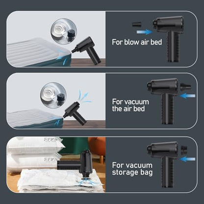 Electric Compressed Air Duster Blower Can Duster for Computer PC Keyboard | 100,000RPM, Cordless, Rechargeable,