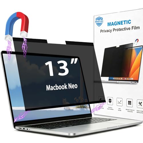 Magnetic Privacy Screen Protector Compatible with 2026 MacBook Neo 13 inch - 26° Anti Peeping Anti Blue Light Anti Glare Removable Laptop Privacy Screen Shield - size: Macbook Neo 13"