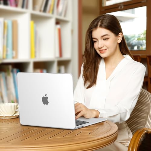 MOSISO Compatible with MacBook Air 13 inch Case M5 2026 M4 M3 M2 2025-2022 | A3449 A3240 A3113 A2681, Scratches-Resistant Protective Hard Shell for MacBook Air 13.6 inch Case, Matte Clear - color: Matte Clear