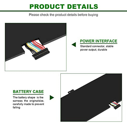60Wh L17C4PH1 Laptop Battery for Lenovo Yoga 7 Pro Pro-13IKB C930 C930-13IKB C930-131KB 930-13IKB-81EQ 81C4 81EQ 5B10Q82425 5B10Q82426 5B10Q82427 C930-13IK C930-13IKB L17M4PH1 L17M4PH2 L17L4PH2 - size: 11.45*3.78*0.2inch