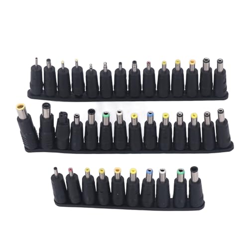 Jeffergarden Universal Adapter, Storage Box, 58PCS Set Laptop Power Charger Adapter, Multifunctional DC Plug with Power Cord Banana Tip for Universal Supply Charger and AC