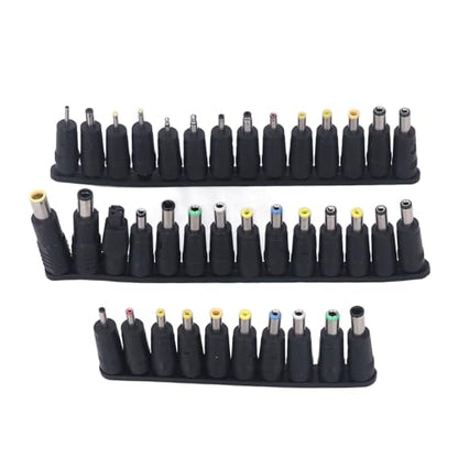 Jeffergarden Universal Adapter, Storage Box, 58PCS Set Laptop Power Charger Adapter, Multifunctional DC Plug with Power Cord Banana Tip for Universal Supply Charger and AC