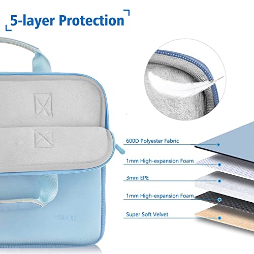 Hseok Laptop Sleeve 13.3-14 inch Case with Small Pouch, Neoprene Computer Bag Compatible with MacBook Neo/Pro 14 M5/M4/M3/M2/M1, Mac Air/Pro 13.3, XPS 14 and Most 13-14 inch Notebooks,S02B01 - color: S02B01, size: 13"-14"