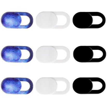 Webcam Cover Slide（9PCS - 0.027in Ultra Thin Camera Privacy Cover for Laptop, Desktop, PC, MacBook Pro, iMac, Mac mini, Smartphone - Strong Adhesive, Protect Your Privacy & Security