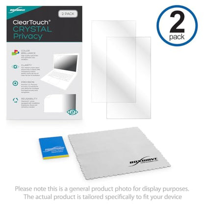 BoxWave Screen Protector Compatible with ACEMAGIC AX15 Windows 11 Laptop (15.6 in) - ClearTouch Crystal Privacy (2-Pack), Privacy Screen Protector Flexible Film Clear