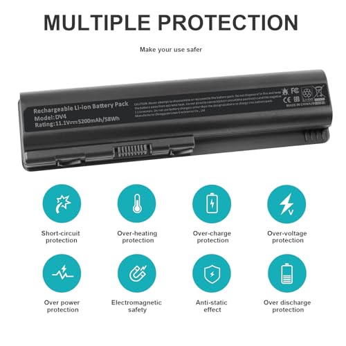 Fancy Buying Laptop Battery for HP Pavilion dv4-2145dx dv6-2066dx dv6-1259dx dv4-1365dx DV5-1160US As09a51 - size: 6 Cell