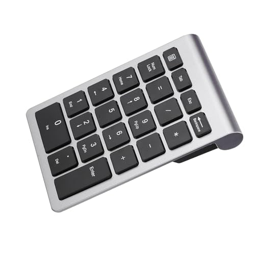 Numeric Keypad with Mice, 2.4G Number Pads and Mouse and USB Receiver Kit for PC Laptop, 22-Key | Number Lock | LED Indicator (Iron Grey) - color: Iron Grey