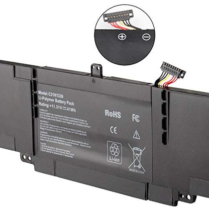 ASUNCELL C31N1339 Laptop Battery Replacement for Asus ZenBook UX303 UX303L UX303LA UX303LB UX303LN UX303UB TP300L Q302L Q302LA Serie 0B200-9300000 3ICP7/55/90 - color: L15L3PB0