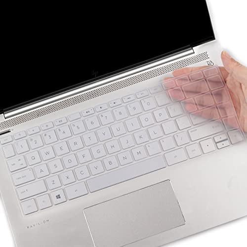 Keyboard Cover for HP Laptop 14 14-dq/dk/cf/fq 14-dq0005dx 14-dq0020nr 14-dq0051dx 14-dq5009la 14-dq5014la 14-dq0712ds 14-dq2020nr 14-dq2053cl dq2043cl 14-dq2078wm dq0080nr dq0090tg dq1043cl dq0004dx - color: Clear
