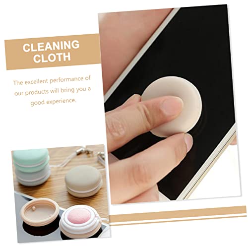 NOLITOY 10pcs Phone Screen Cleaning Cloths Macaron Lens for Eyeglasses and Screens Compact and Lint Microfiber Cloths for Phones Laptops and Mirrors Random Colors