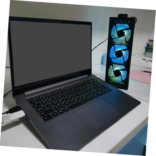 SHINEOFI Professional RGB Laptop Cooling Pad Speed Fans Detachable Elevated Stand for Overheat Prevention Compatible with All Laptop Notebook Cooler for Gaming and Work