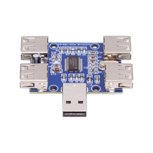 ChenYang 4 Port USB 2.0 HUB,USB A 1 to 4 USB 2.0 Splitter Port Multiplier Expansion Adapter for Laptop/Flash Drive/Keyborad/Mouse - style: USB-A 1-to-4 USB-A
