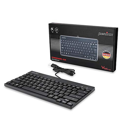 Perixx PERIBOARD-426 Wired Mini Low Profile Keyboard (Wired USB), US English Layout (11665) - style: wired - USB