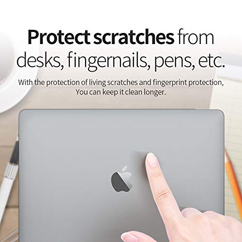 skoko Invisible Matte Transparent Skin Compatible with MacBook Neo 13 Inch Model A3404 Top & Bottom & Palmrest & Trackpad, Similar to Screen Protector TPU, Film Cover