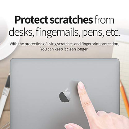 skoko Invisible Matte Full Body Skin for MacBook Air 13 inch M1 2021, Premium TPU Anti Scratch Protective Film