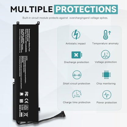 RC30-0328 RZ09-0330 Laptop Battery for Razer Blade 15 Base 2020 2021 RZ09-0328 RZ09-0328X RZ09-03286 RZ09-03287 RZ09-03289 RZ09-03287E22 RZ09-03287E22-R3U1 RZ09-0369 RZ09-0369X RZ09-0410 RZ09-0410BE22 - color: RC30-0328