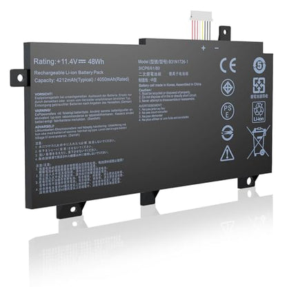 B31N1726 Battery Replacement for Asus Laptop FX80 FX86 TUF FX505GT FX505GM FX505GE FX505GD FX505DT FX505DV FX505DY FX505 FX504GD FX504GE FX504GM FX504G FFX80 FX80GD FX80G A41LK9H B31BNEH - color: B31N1726