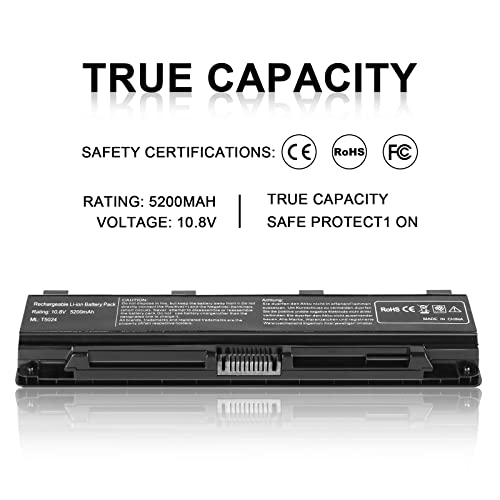 TSKYBEAR PA5024U-1BRS Battery Compatible with Toshiba Satellite C55 C55-A C55T C55DT C55D C855 C855D L855 L875 P855 P875 S855 S875 Series Battery PA5109U-1BRS PA5026U-1BRS PABAS272 - size: PA5024U-1BRS