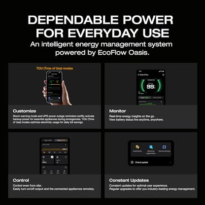 EF ECOFLOW Solar Generator Delta 3 with 160W Solar Panel, 1024Wh 1800W | Portable Power Station, LFP Battery 1800W AC/100W USB-C Output, Full Charge in 56 Min for Home Backup Power, Camping & RVs - style: DELTA 3+160W
