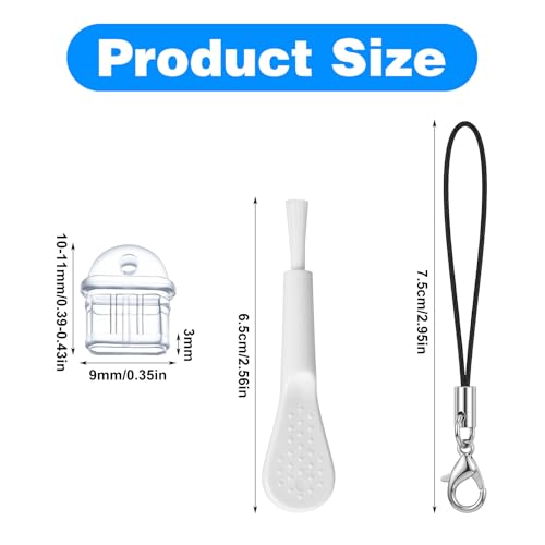 101pcs Cell Phone Dust Plug, Clear Charging Port Covers Anti Dust | Charging Port Plug Phone Dusts Plugs Protector Protective Dusts Plug for Phones Earphones Laptops Accesories