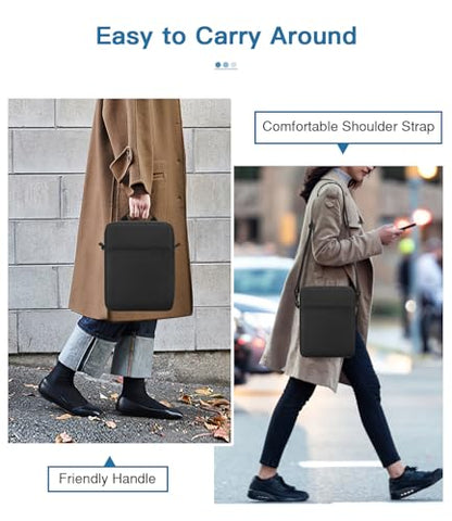 MoKo 9-11 Inch Tablet Sleeve Bag Handle Carrying Case with Shoulder Strap Fits New 11-inch iPad Pro M5/iPadAir M3, i-Pad 10 10.9, iPad 9/8/7th 10.2, i-Pad Air 5/4th 10.9, Tab S8/S9 11, Black - color: Black, size: 9-11 inch