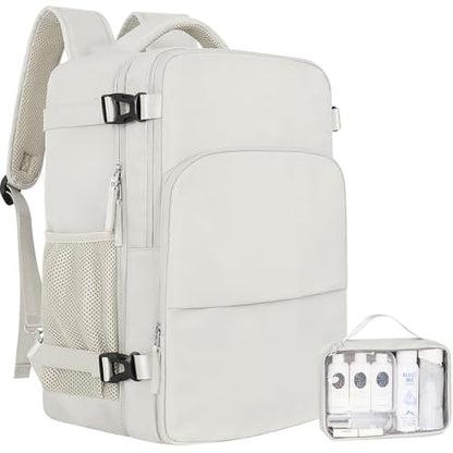 Sinaliy Travel Backpack for Women, Carry On Backpack Flight Approved, Personal Item Travel Bag with USB Charging Port, Casual Daypack College Bag Suitcase Backpack for Weekend, Fit 16 Inch Laptop | Waterproof 16 Inch Laptop Backpack for Work, College, Wee