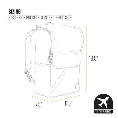 Carhartt 21L Top-Load Backpack, Durable Water Resistant Coated Canvas Base W/ 17" Laptop Sleeve, Port - color: Port