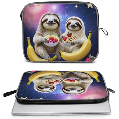 Laptop Sleeve Bag, Smooth Wear Resistant Laptop Case with Zipper, Lightweight Computer Bag Compatible with MacBook, iPad, Funny Sloth Riding Llama, 14inch - color: Style(964), size: 14inch
