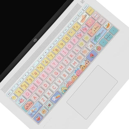 Keyboard Cover for HP 14" Laptop 2020 2019 2018,HP Pavilion x360 14M-BA 14M-CD 14M-DH 14-BA 14-BF 14-cm 14-CF 14-DF 14-DK 14-DS 14-DQ Series 14 Inch Protective Skin,Cute Fruits - color: Cute Fruits