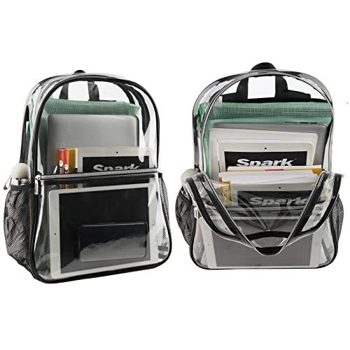 Clear Backpack Heavy Duty TPU Transparent Backpack for Sports,Work,Security Travel.… - color: Clear