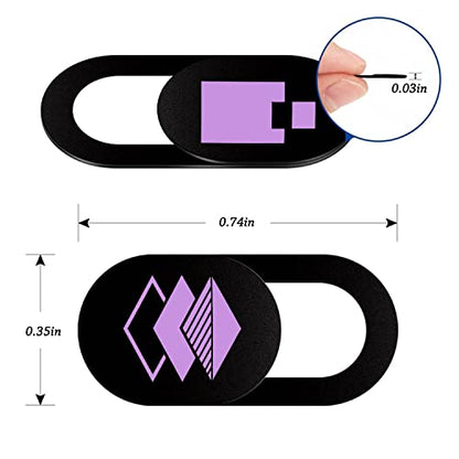 Custom Bulk Laptop Camera Cover Slide Personalized Webcam Cover with Logo Text for Computer Phone MacBook Privacy Protection Promotion Items Gift (Shape 2) - 100PCS - size: Shape 2