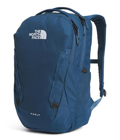 The North Face Vault Everyday Laptop Backpack, Shady Bl/Wht-NPF, OSFA | Commuter Travel Bag, Water-Repellent Finish, Spacious Compartment - color: Shady Blue/Tnf White-npf
