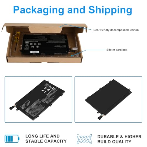 Futurebatt 01AV448 01AV445 L17C3P51 SB10K97609 Laptop Battery Replacement for Lenovo ThinkPad E480 E485 E495 E580 E585 E490 E590 E595 E14 E15 Series L17M3P52 01AV447 01AV446 L17L3P51 L17M3P51 - size: 01AV448 8.90 4.88 0.67in