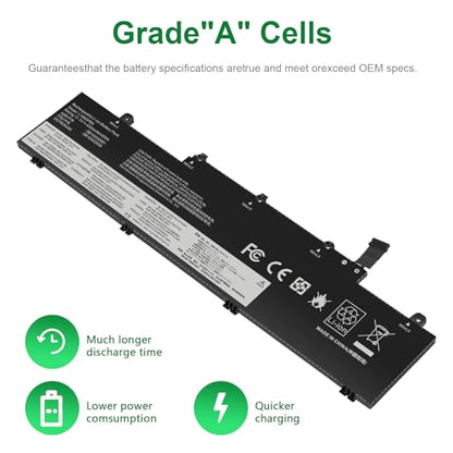 TREE.NB L19M3PD5 Laptop Battery Replacement for Lenovo Thinkpad E14 Gen 2 20T6 20TA/ E14 Gen 3 20Y7 20YD 20YE/ E15 Gen 2 20T8 20TD Series L19C3PD5 SB10X02597 5B10X02600 SB10X02591 L19D3PD5 L19L3PD5 - size: 11.5x2.91x0.24inch L19M3PD5