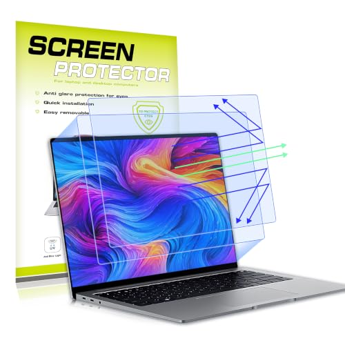 2pc 13.3-inch Laptop Screen Blue Light Film | Compatible with HP/Dell/Sony/Asus/Samsung/Lenovo/Acer/MSI/LG/Razer - color: Without Camera Cover, size: 13.3-inch（16:9）