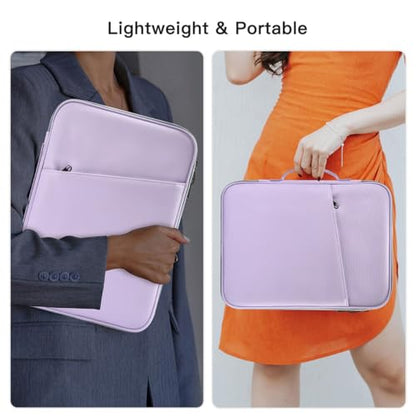 12.9 Inch Tablet Sleeve for Samsung Galaxy Tab S10+ Plus/S9+ S8+/S7+ Plus/S7 FE,iPad Pro M5 M4 13 2025/Air M4 M3 M2 13/Pro 12.9, 12.4" Microsoft Surface Laptop Go 2/11 Snapdragon Carrying Bag-Purple - color: Purple, size: 12.9 Inch