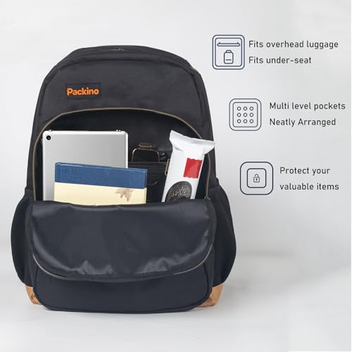24L Travel Laptop Backpack, Business Anti Theft Slim Sturdy Large Laptops Backpack, Water Resistant College Computer Bag Gift for Men & Women Fits 17 Inch Notebook, Black