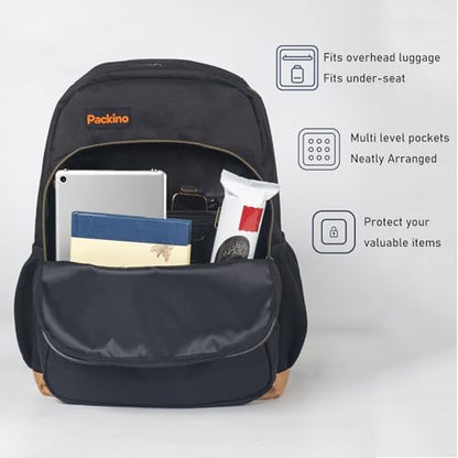 24L Travel Laptop Backpack, Business Anti Theft Slim Sturdy Large Laptops Backpack, Water Resistant College Computer Bag Gift for Men & Women Fits 17 Inch Notebook, Black