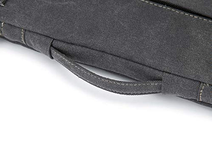 Kinmac 360° Heavy Duty Protective Laptop Sleeve Case Bag Cover with Handle for MacBook Air 13 inch,iPad Pro 13 inch and 13.3 inch HP,Dell,Lenovo,Asus,Acer Laptop (Grey Canvas) - color: Grey, size: 12 inch-13.3 inch