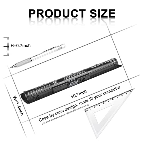 TSKYBEAR K104 Notebook Battery Compatible with HP Pavilion 14-ab 14T-ab 15-ab 15-an 17-g Series TPN-Q158 HSTNN-LB6S Spare 800049-001 800050-001 800010-421 800009-421 KI04 Notebook Laptop Battery - size: KI04