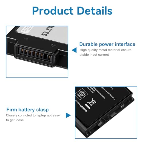 Futurebatt XVJNP Laptop Battery Replacement for Dell Latitude 5430 7330 Rugged Latitude Series P148G P148G001 P149G P149G001 6JRCP 06JRCP M0TN3 0M0TN3 KD1CT 451-BCWQ - size: XVJNP 6.26×3.62×1.26 in