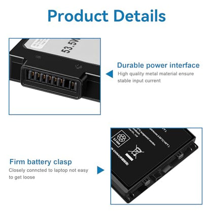 Futurebatt XVJNP Laptop Battery Replacement for Dell Latitude 5430 7330 Rugged Latitude Series P148G P148G001 P149G P149G001 6JRCP 06JRCP M0TN3 0M0TN3 KD1CT 451-BCWQ - size: XVJNP 6.26×3.62×1.26 in