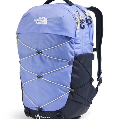 The North Face Borealis Laptop Pack, Peri Glow/Smt Navy/Lemon Mist, OSFA | Everyday Travel Bag, Laptop Sleeve, Reflective Details - color: Periwinkle Glow/Summit Navy/Lemon Mist
