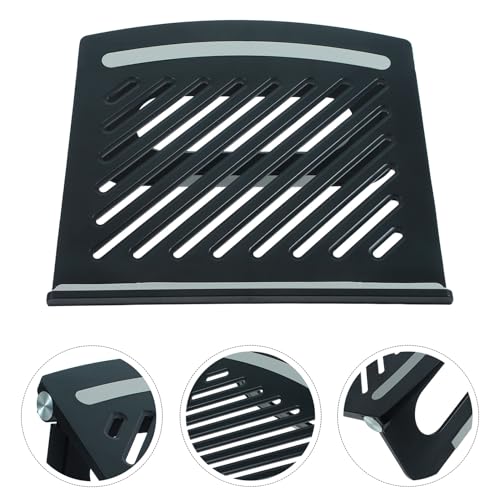 PRETYZOOM Multi-Angle Foldable Laptop Stand Ergonomic Ventilated Laptop Riser Portable Computer Holder for Desk Use Compatible with