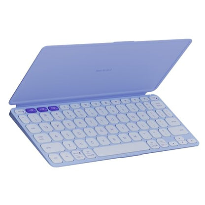 Logitech Keys-to-GO 2 Portable Bluetooth Tablet Keyboard - Lilac | Built-in cover, slim & compact wireless design, for Windows, Android, Linux, iPad, iPhone, Mac, Apple TV - color: Lilac, style: Keys-To-Go 2