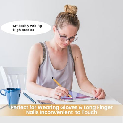 Stylus Pen for Touchscreen 10 Pack, 2 in 1 Universal Stylus High Precision Sensitivity, Stylus Pen for ipad, iPhone, Android, Galaxy Microsoft,Chromebook Tablet All Capacitive Touch Screens - color: Multi Colors-10pack
